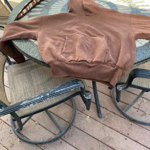 Authentic, never-worn Yeezy/Gap brown Hoodie. Size XS